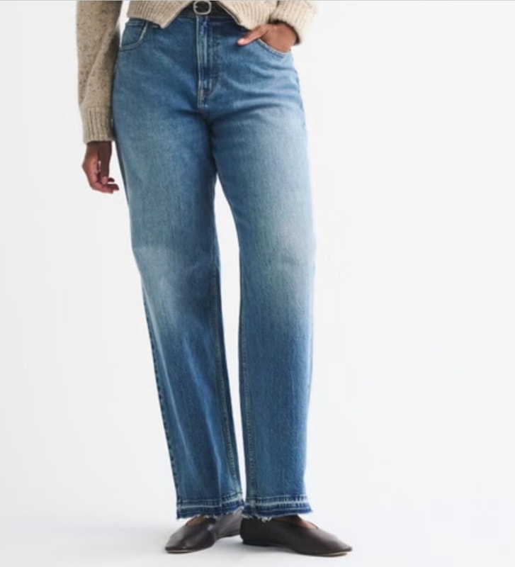 Abercrombie And Fitch Curve Love High Rise 90s Relaxed Jean 26